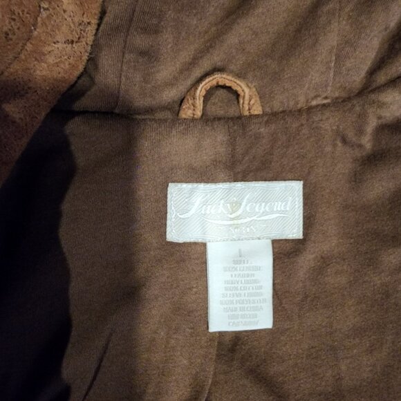 Lucky Legend Brand Brown Suede Vintage Jacket | Large - Picture 6 of 7